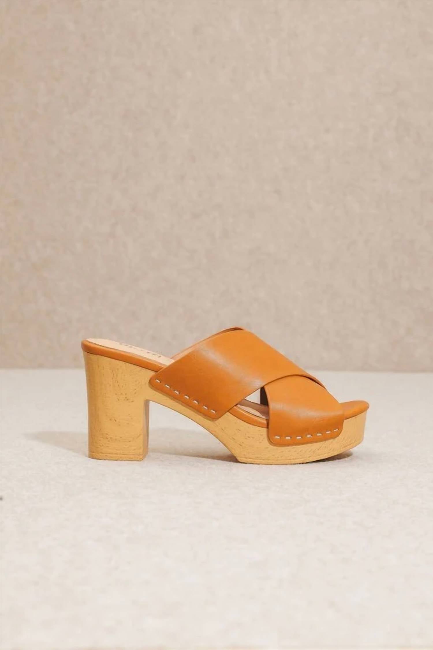 Miim - Women's Cora Crisscross Platform Clog Sandal