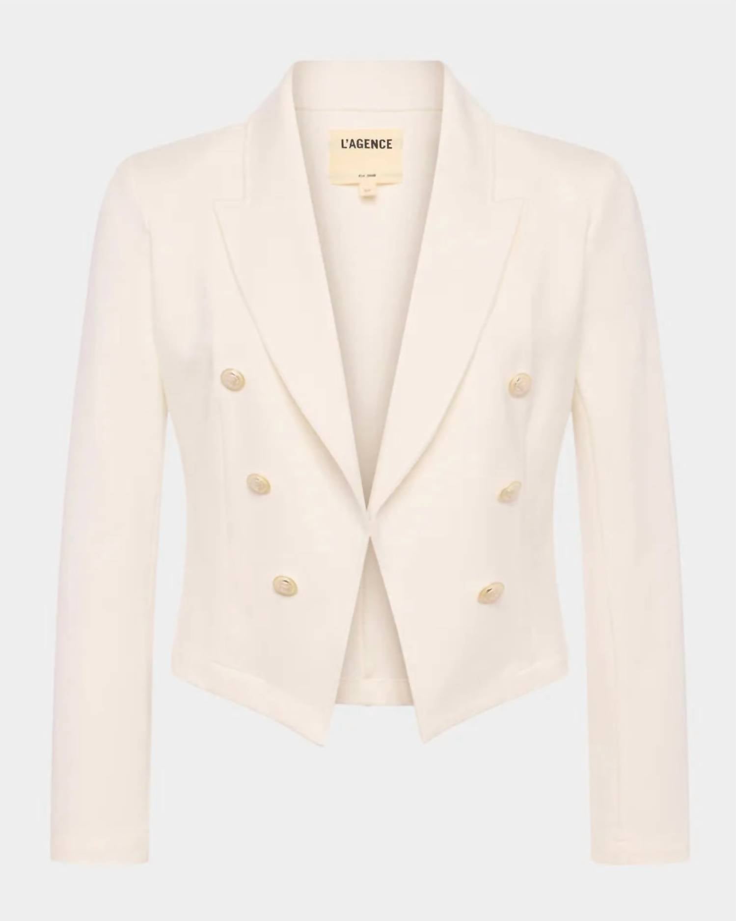 L'Agence - Wayne Crop Double Breasted Jacket
