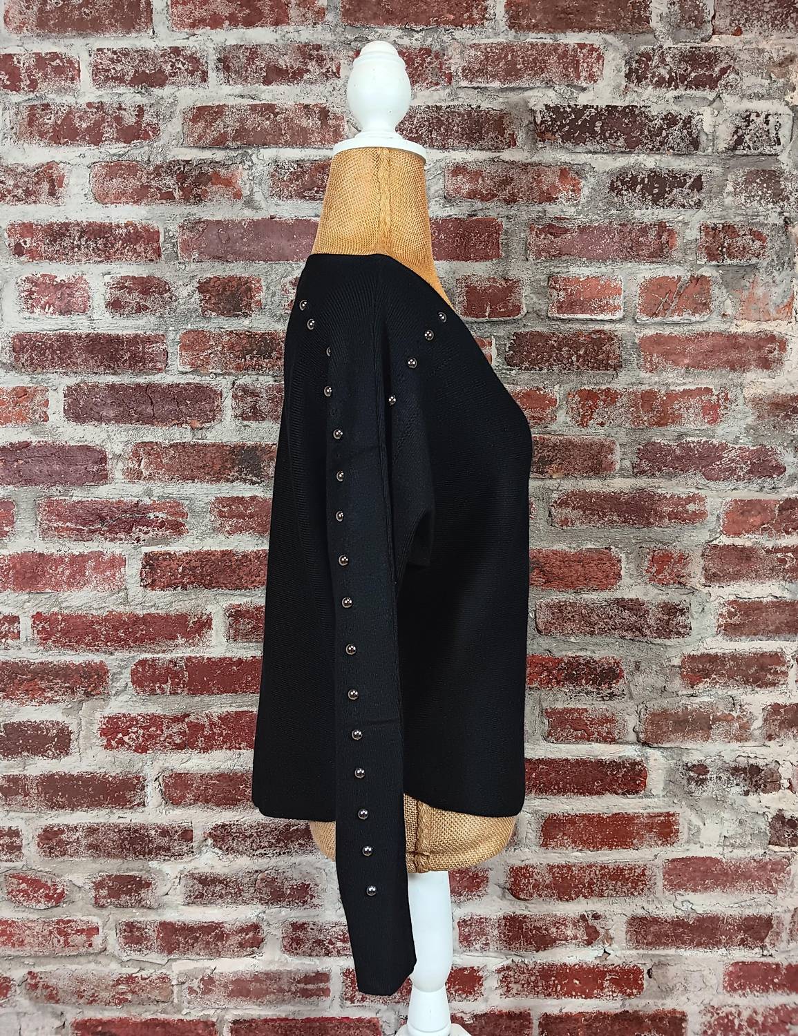 Keren Hart - Pullover Sweater With Studded Sleeve