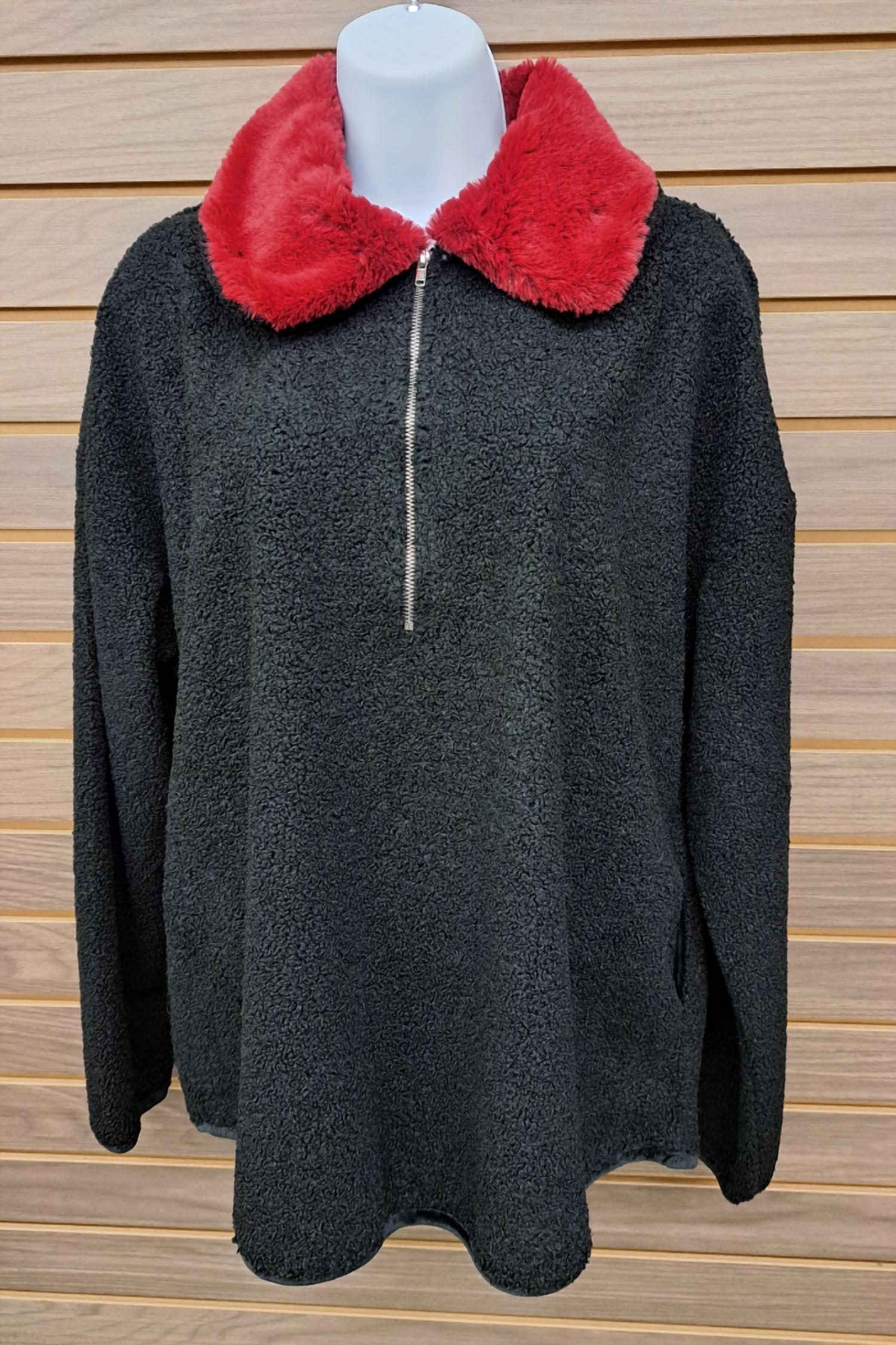 Entro - Women's Half Zip Sweater Jacket Collar