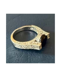 P & K Jewelry Women's Cubic Zirconia Ring in blue silver - women's jewelry