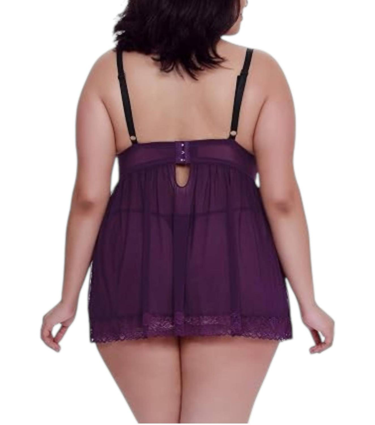 Dreamgirl - Molded Cup Babydoll Mini Dress