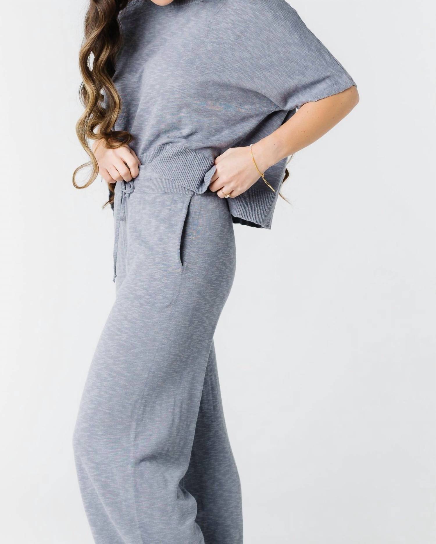 WISHLIST Ashley Pant in grey - women's pants - alternate view