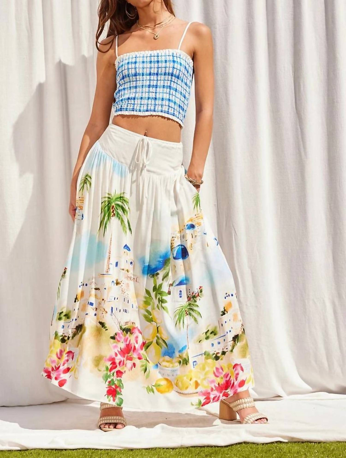 Illa Illa - Women's Isle Of Dreams Gingham Skirt Set