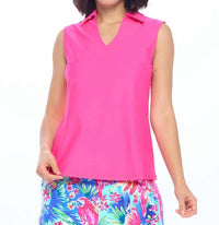 Aryeh Rosa Top in hot pink - women's tank top