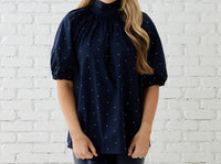 Caryn Lawn - Ryan Bow Sparkle Top