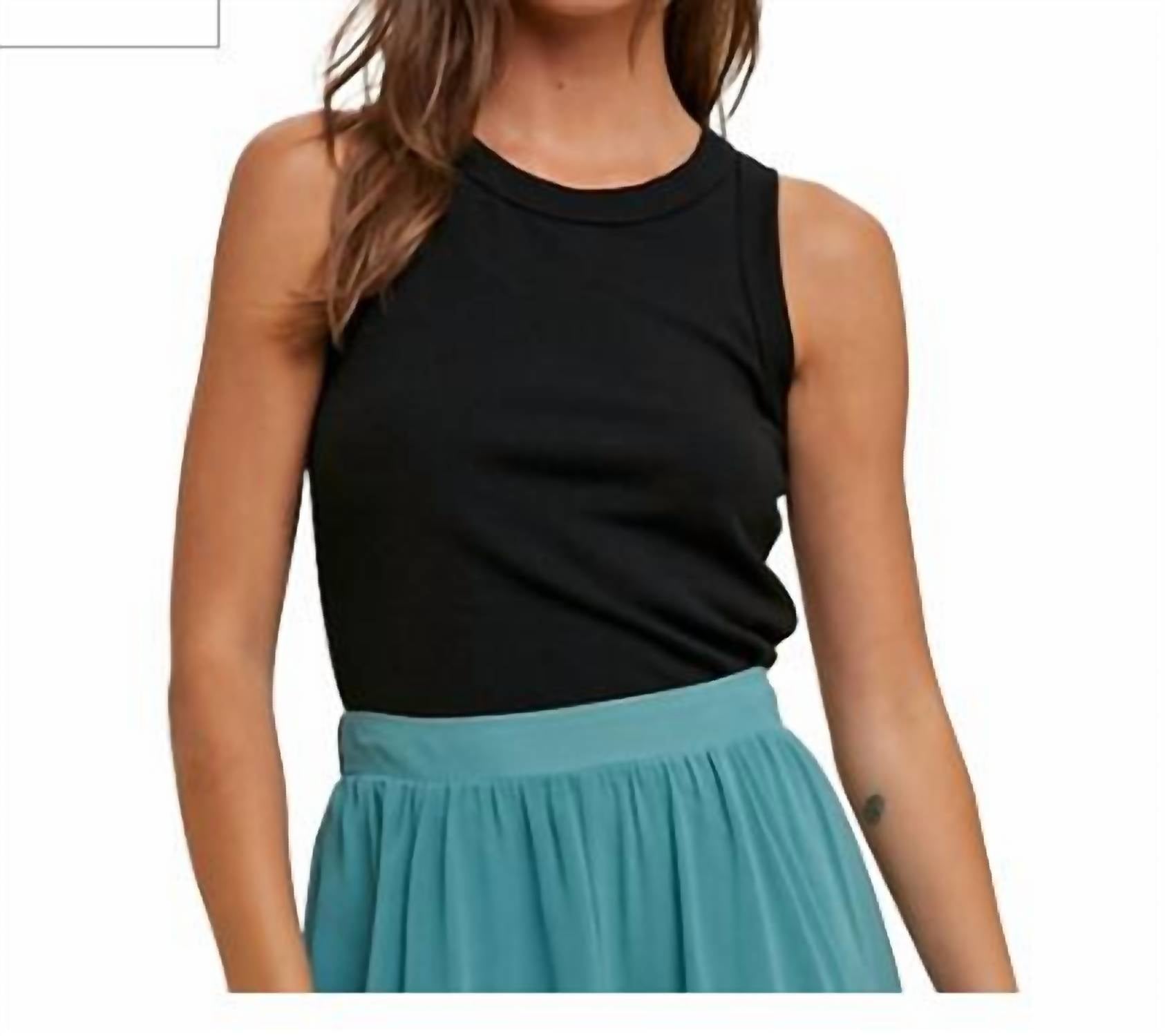 Wishlist - Women's Crew Neck Ribbed Tank Top
