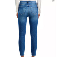 L'Agence Margot Cropped Skinny Jeans in baja - women's jeans - detail view