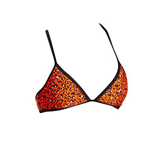 WILD WEATHER ANIMAL PRINT TRIANGLE BIKINI TOP