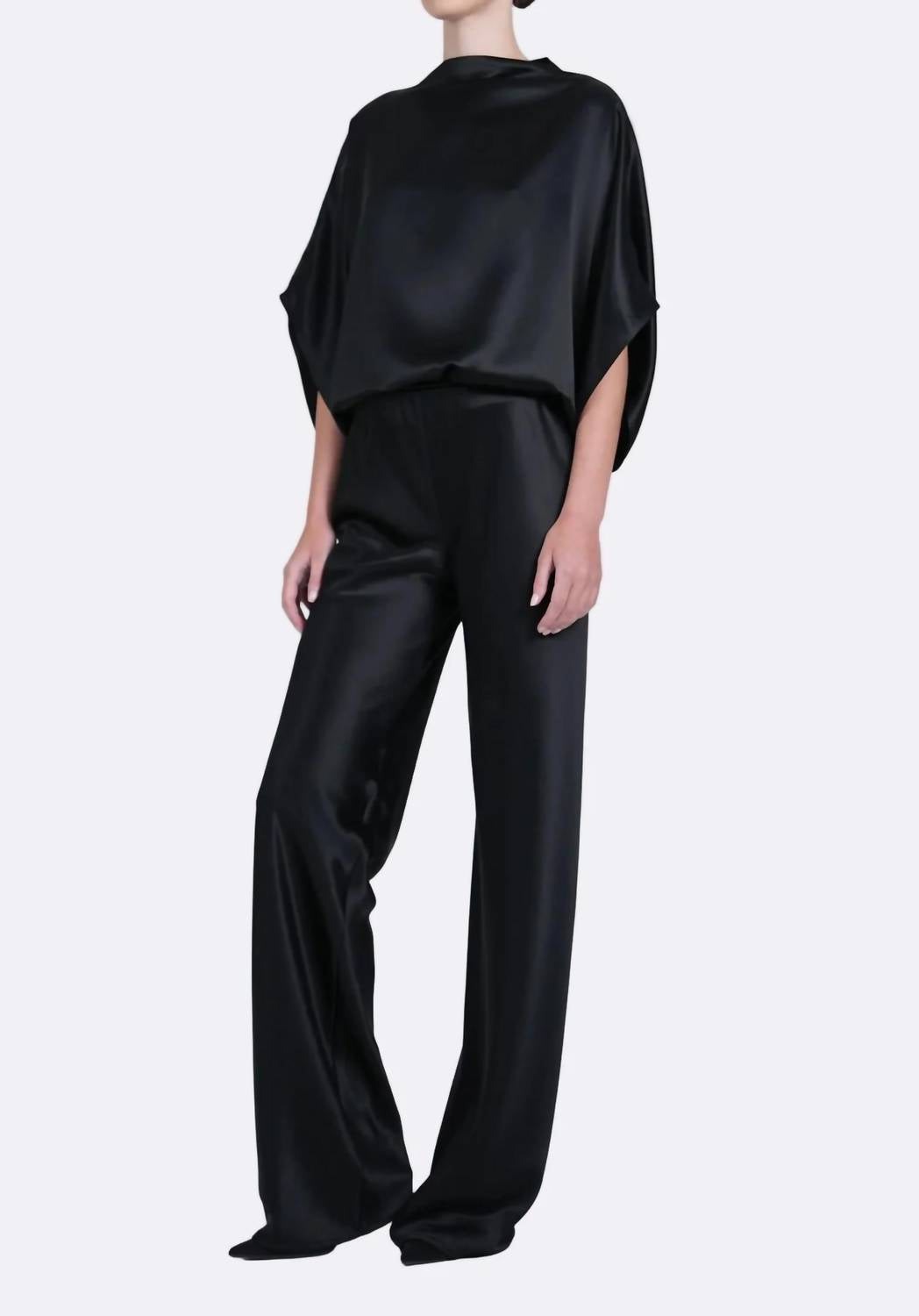 Nonchalant Label - Norma Elastic-waist Silky Trouser Pant