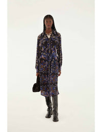Farm Rio - ARABESQUE MIX SCARVES MIDI DRESS