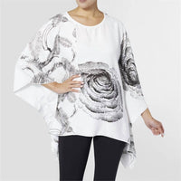 COCO + CARMEN Diana Oversized Tunic in white - women's blouse