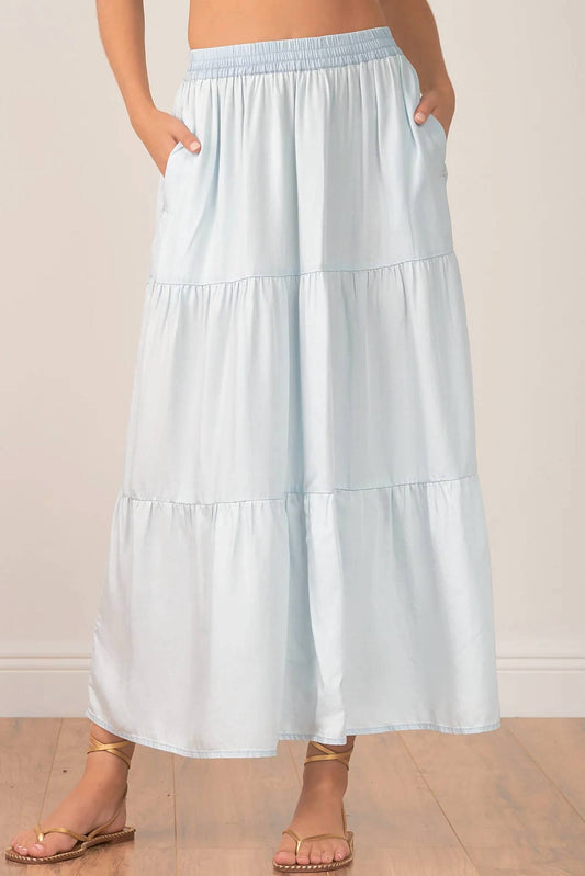 Elan - Tiered Maxi Skirt