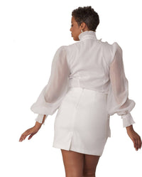 For Her Nyc - Floral Embroidered Blouse