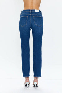 PISTOLA Monroe High Rise Cigarette Crop Jean in brighton - women's jeans - detail view