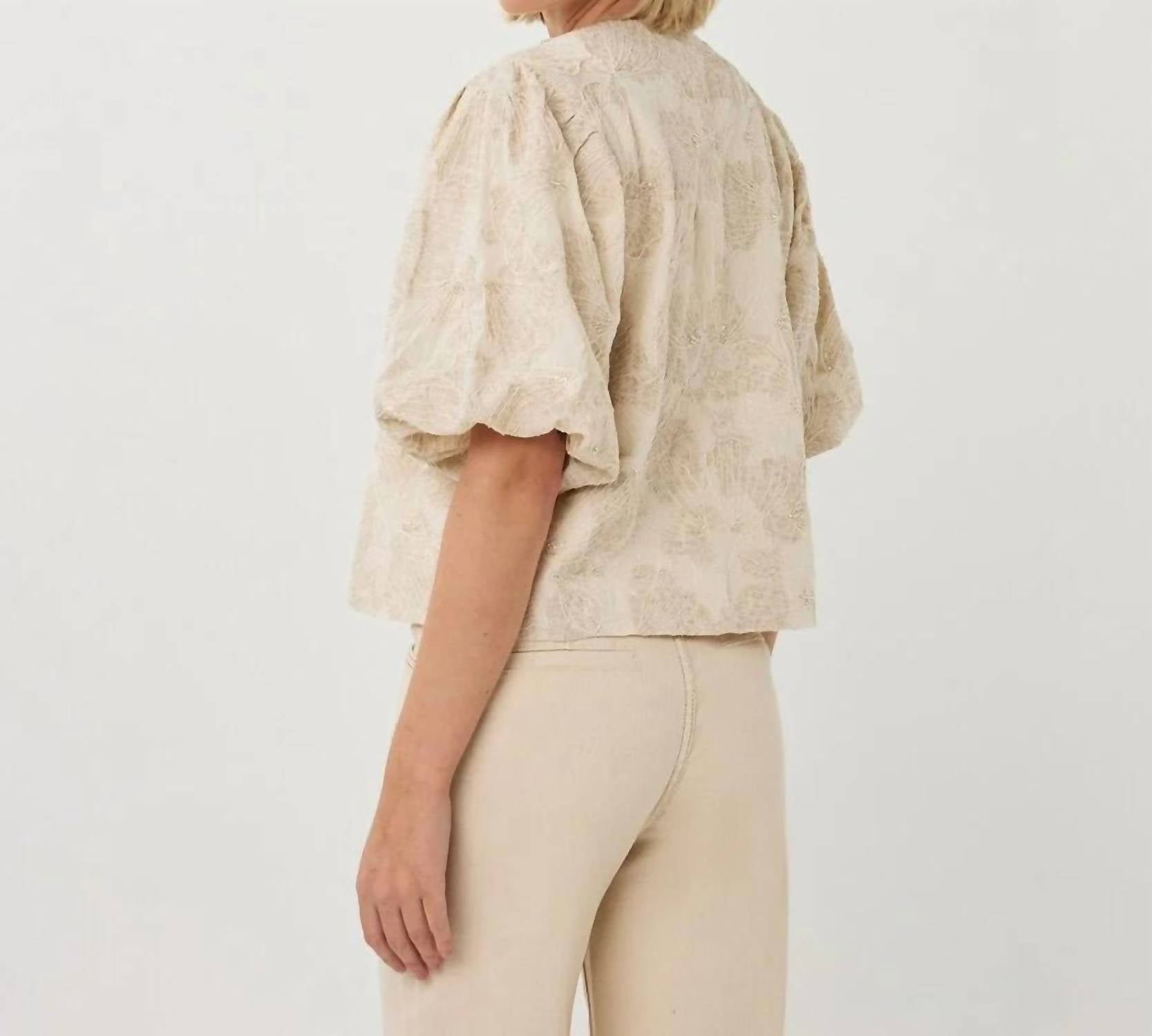 Esqualo - Balloon 3d Shell Print Top