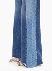 Mother - Tux Sidestepper Sneak Fray Wide Leg Jeans