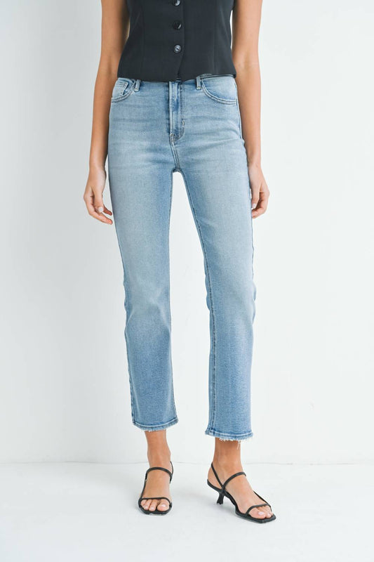 Just Black Denim - High Rise Soft Stretchy Straight Jeans