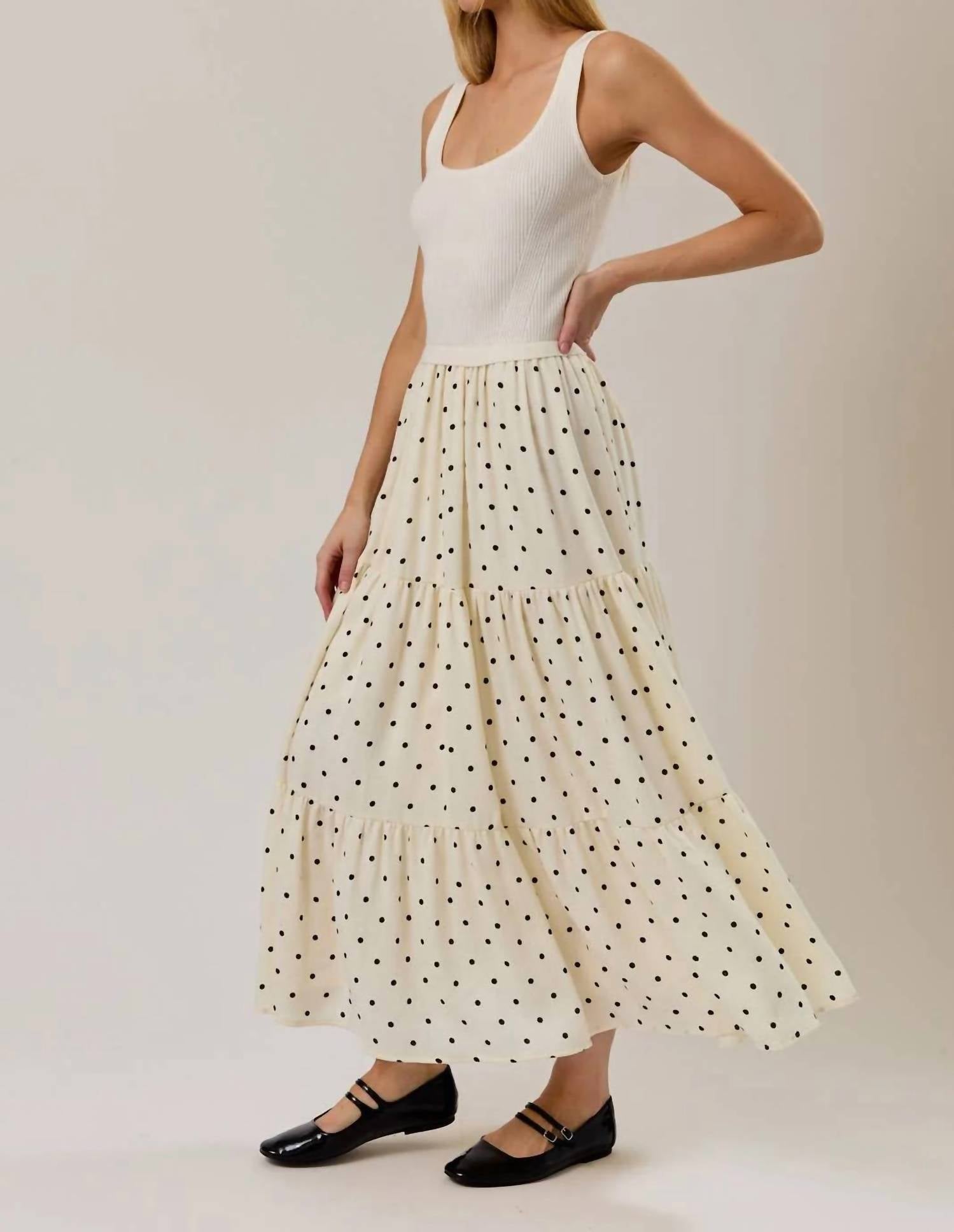 Sunday Edition - Mixed Media Dotted Dress