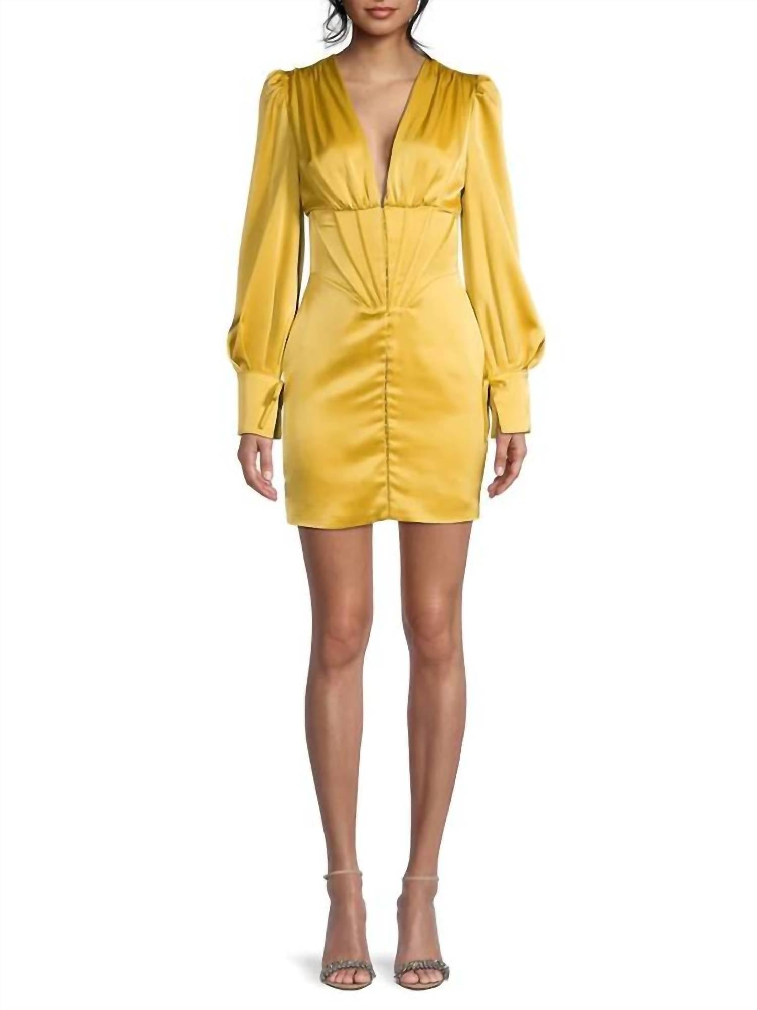 lavish alice CORSET DRESS in yellow 1 - women's dress