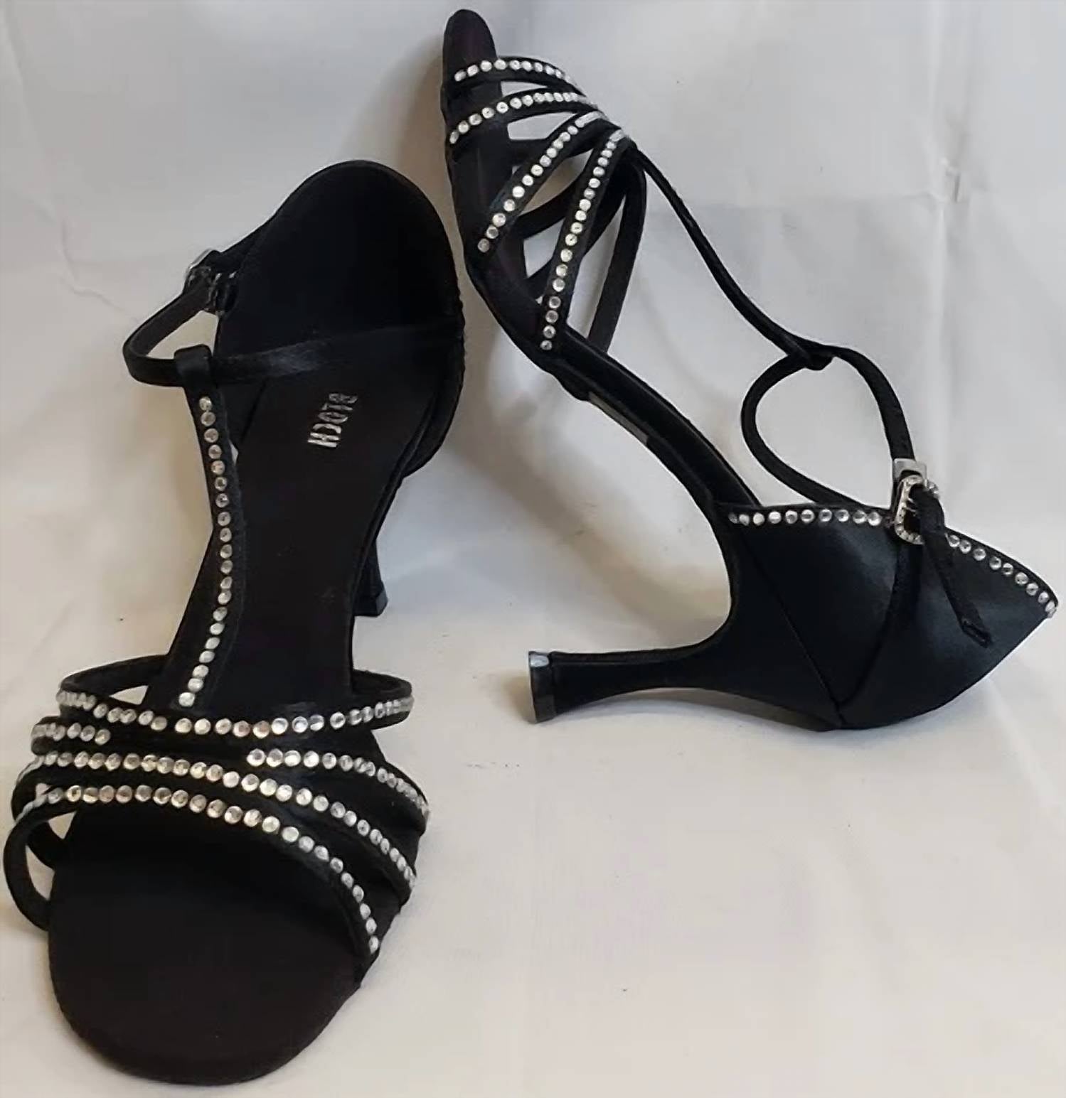 Bloch - Women's Guilia 2.5" Flare Heel Latin Sandal With Rhinestones