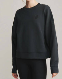 RHONE Dreamglow Crew Neck Sweatshirt in heather black - women's top