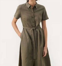 Part Two - Eflin Linen Blend Shirt Dress