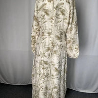 Static - Leafy Print Long Sleeve Midi Dress