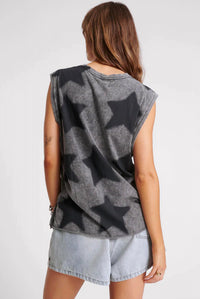 One Teaspoon - star dust oversized tank