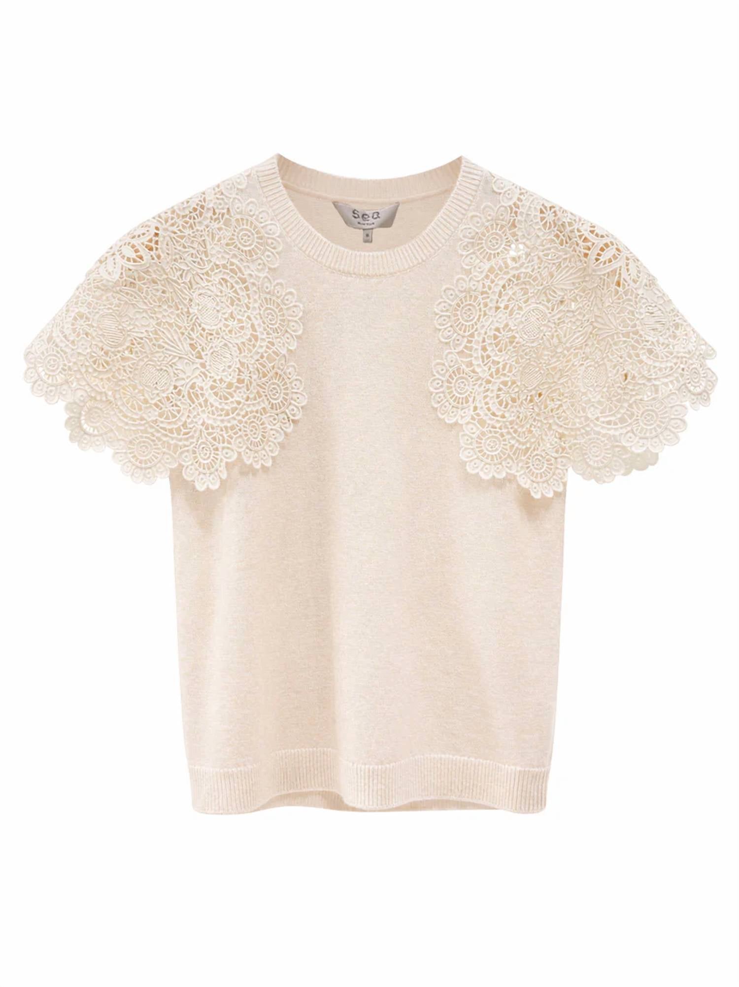 Sea - Women's Sofia Embroidery Combo Sweater