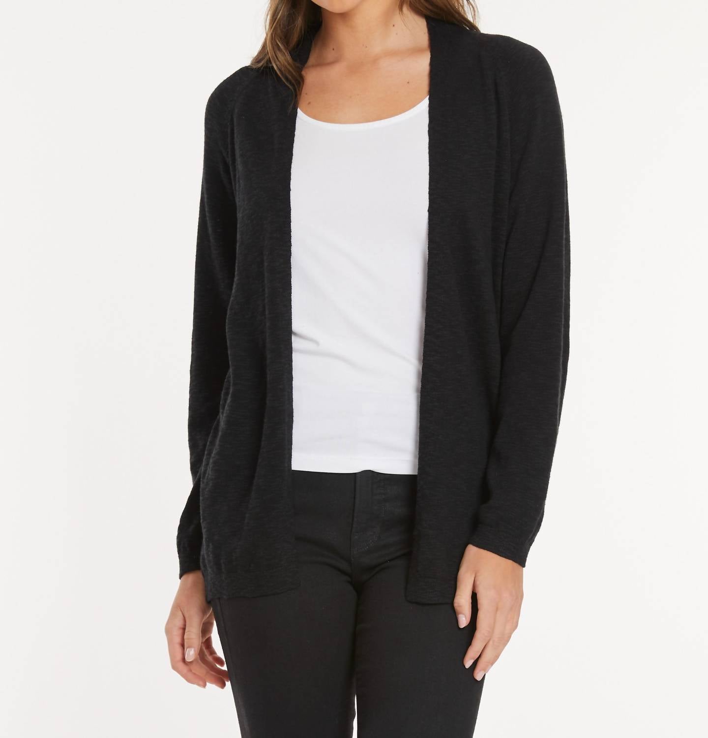 Mododoc - Long Sleeve Crop Duster Sweater
