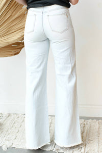 Vibrant - Give Me 5 Button Up Wide Leg Jeans