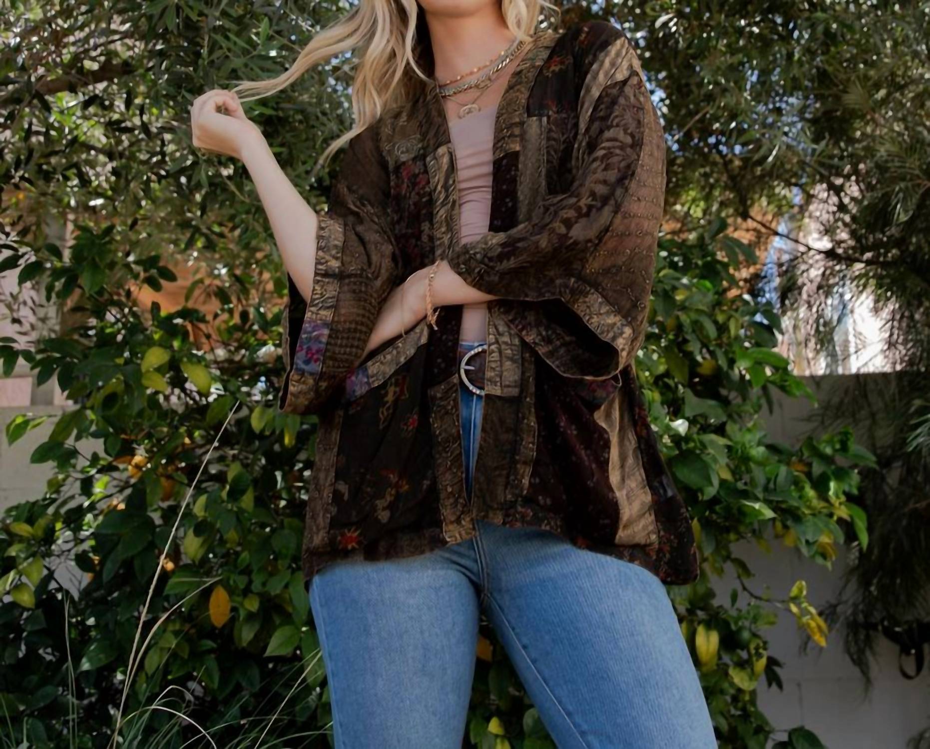 Young Threads - Western Kimono Top
