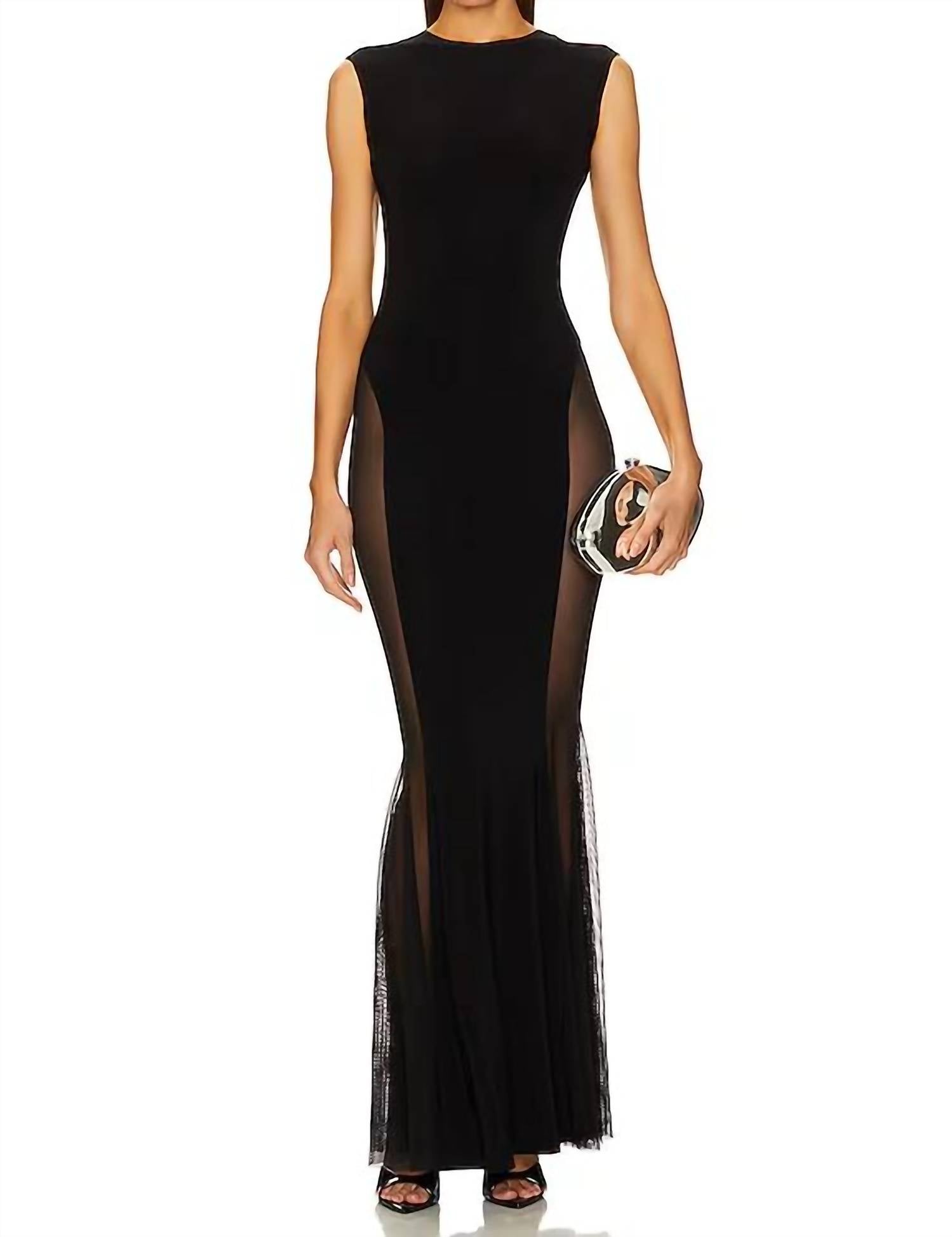 Norma Kamali - Sleeveless Crewneck Fishtail Gown