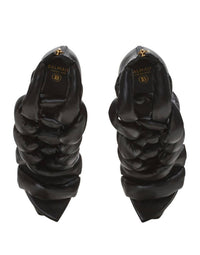 Balmain - Women's Ava Braided Block-heel Platform Pumps