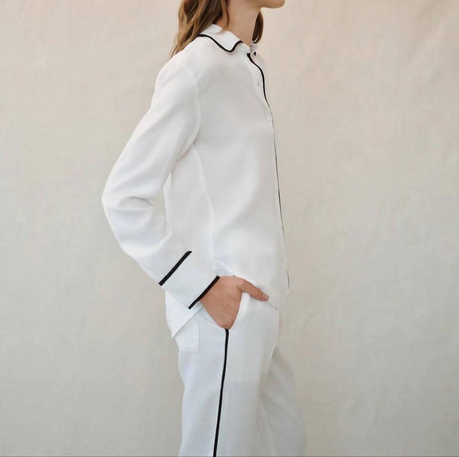 Bella Dahl - Contrast Trim Shirt
