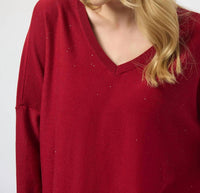Joseph Ribkoff - Sequined Sweater Knit Boxy Top