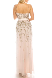 Aidan Mattox - Sleeveless Embellished Evening Dress