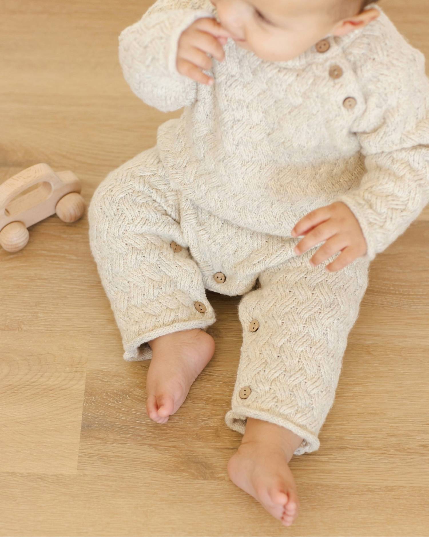 Quincy Mae - Cozy Heather Knit Jumpsuit