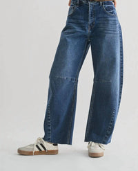 Just Black Denim - Seamed Barrel Jean