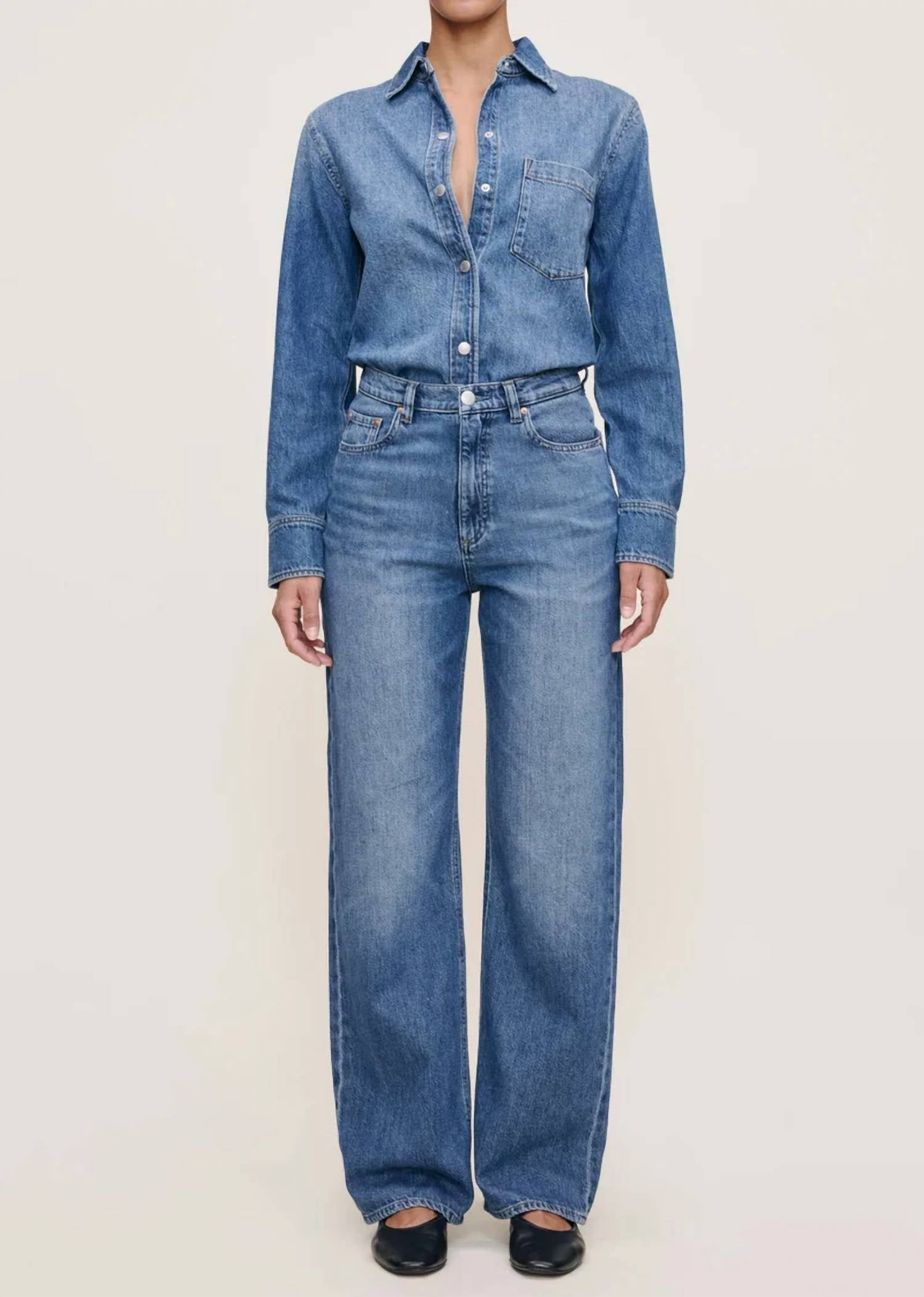 Dl1961 - Women'S - Karmine Refined Wide Leg Jeans