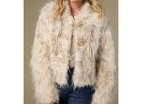 Coco + Carmen - Gianna Hairy Faux Fur Jacket