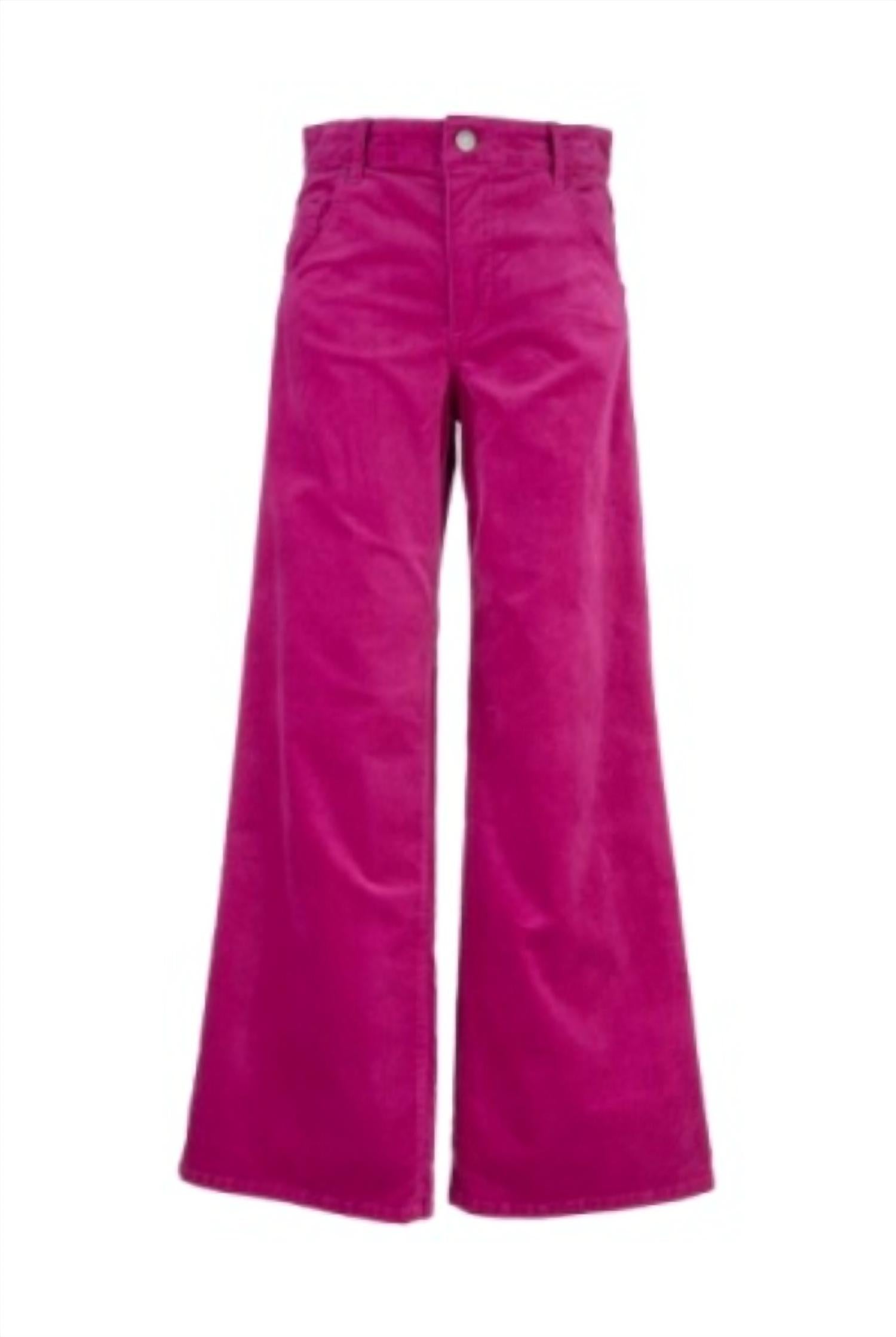 KUT FROM THE KLOTH Jean High Rise Flare Jeans in fuchsia - women's jeans - view 4