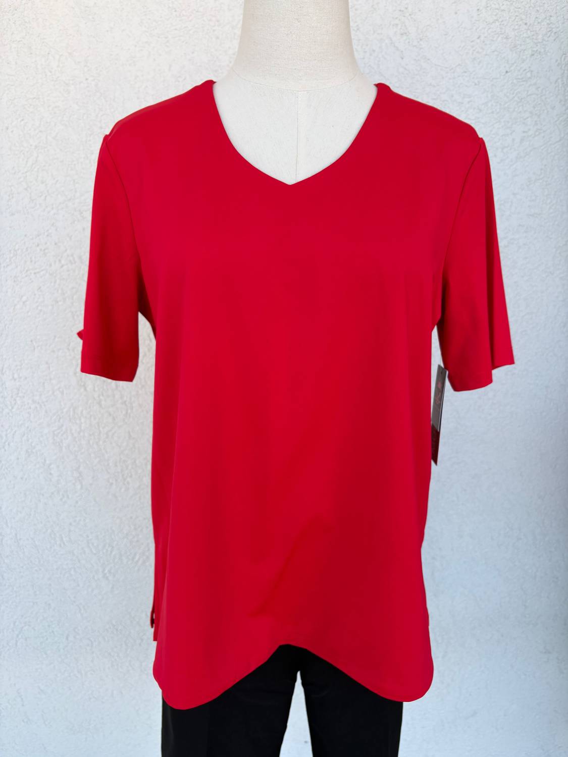 Multiples Women's Short Sleeve Upf Protection Top in fiery red - women's t-shirt