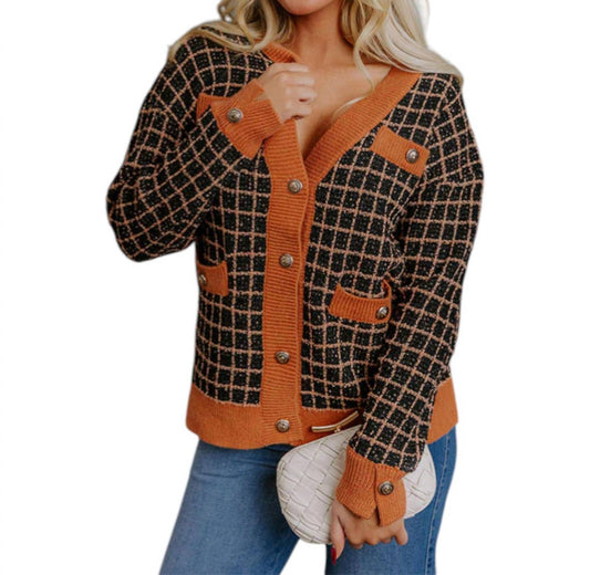 Fate - Checkered Cardigan