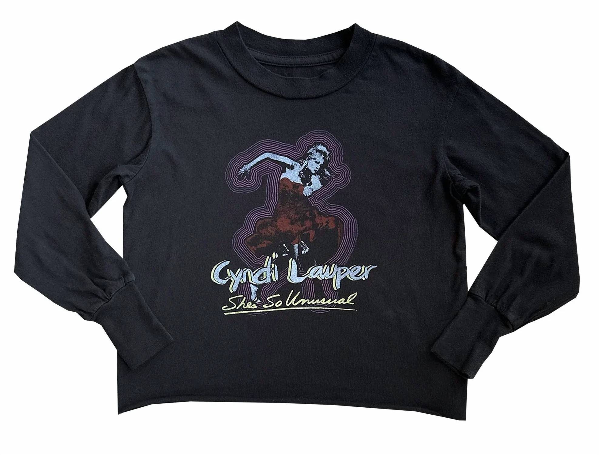 Rowdy Sprout - Kid's Cyndi Lauper Long Sleeve Tee