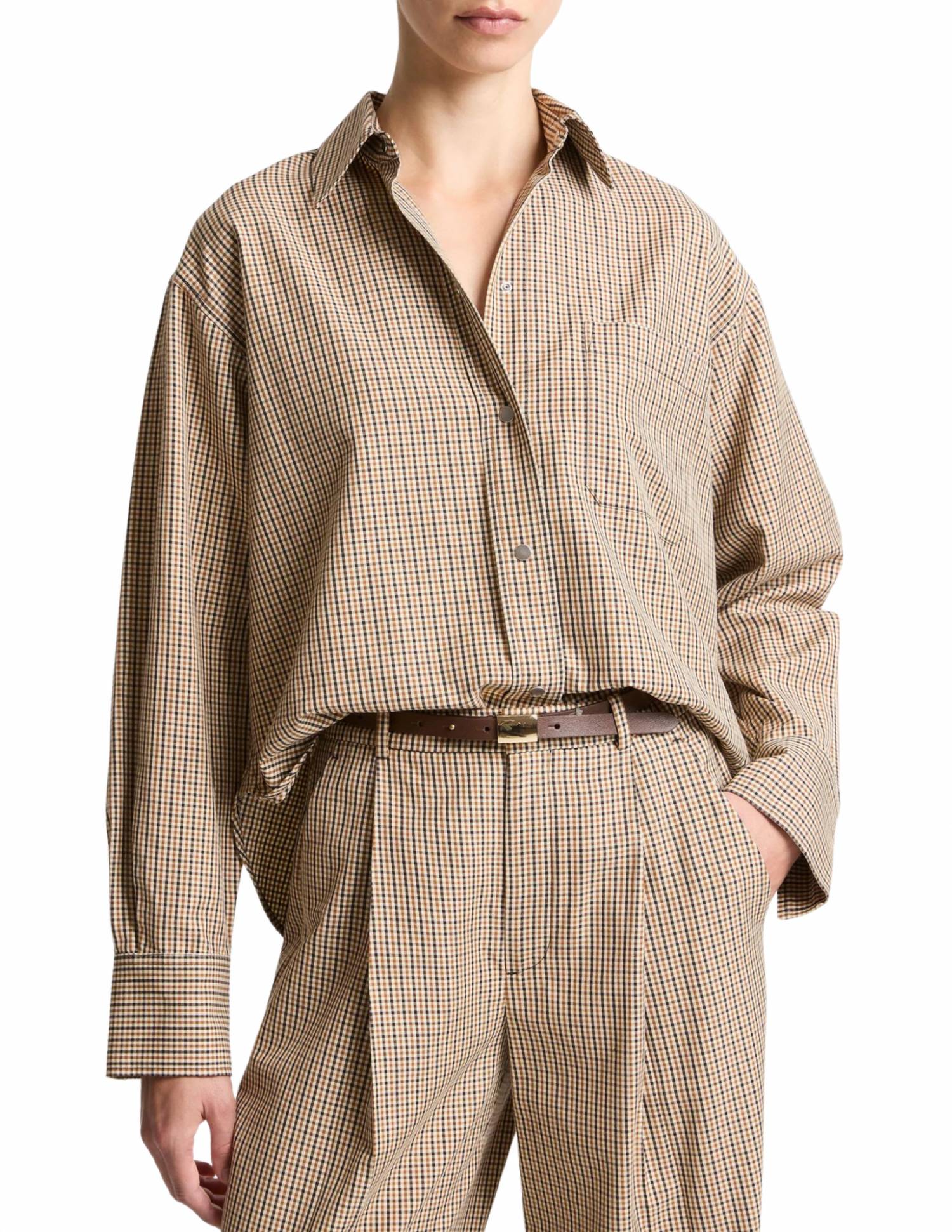 Vince - Cropped Long Sleeve Shirt