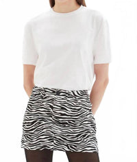 CHRLDR Pearl Sleeve Top in white - women's t-shirt