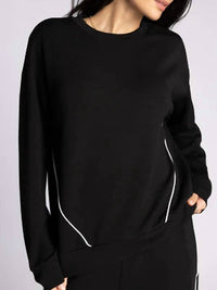 Thread & Supply Britney Long Sleeve Top in black - women's long sleeve top - view 4
