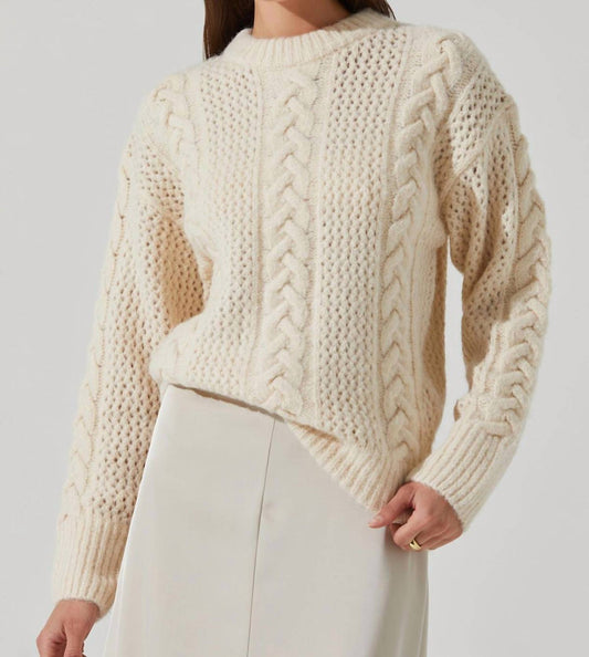 Astr - Lisbeth Cable Knit Sweater